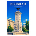 Poster - Beograd - Terazijska česma - poster znamenitost Srbija