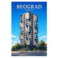 Poster - Beograd - Toblerone - poster znamenitost Srbija