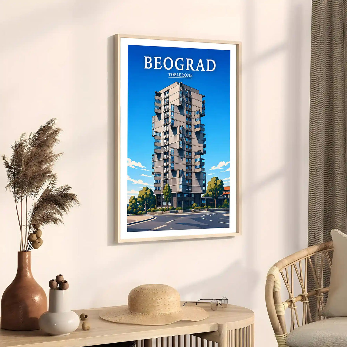 Poster - Beograd - Toblerone - poster znamenitost Srbija