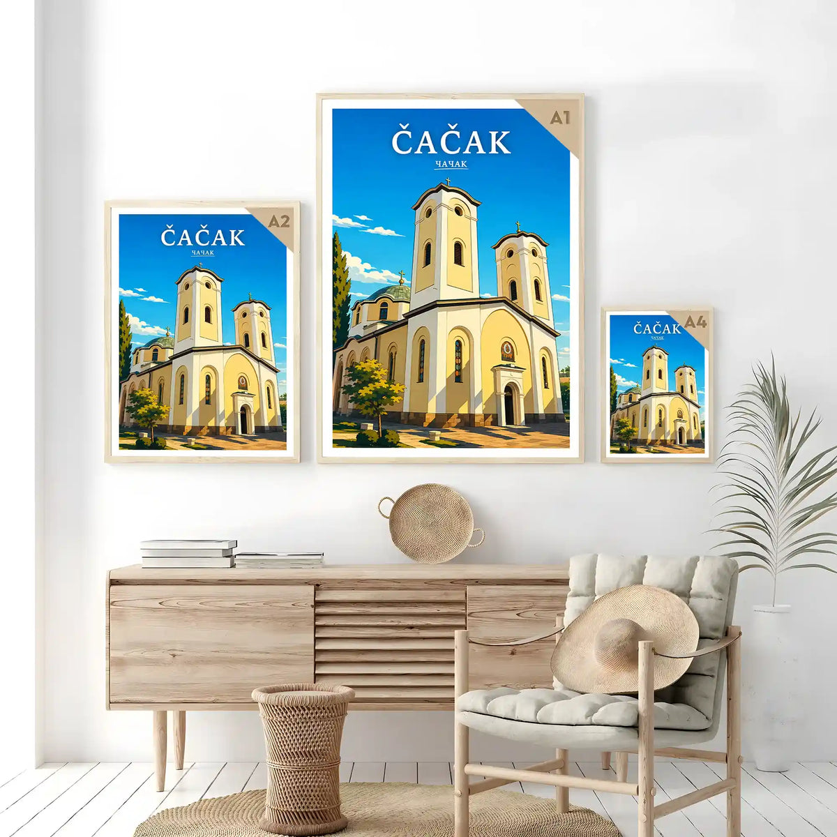 Poster Čačak - reka Zapadna Morava