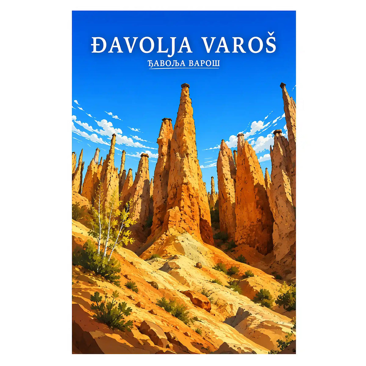 Poster Đavolja Varoš - kamene formacije