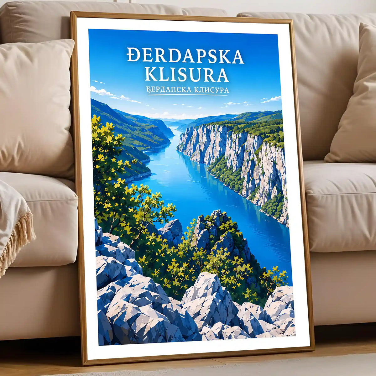 Poster Đerdapska klisura - Gvozdena vrata Dunava