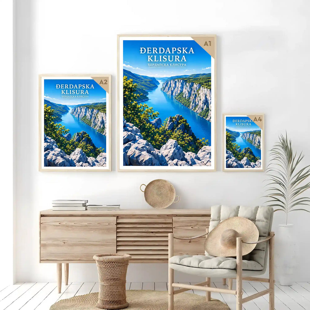 Poster Đerdapska klisura - Gvozdena vrata Dunava