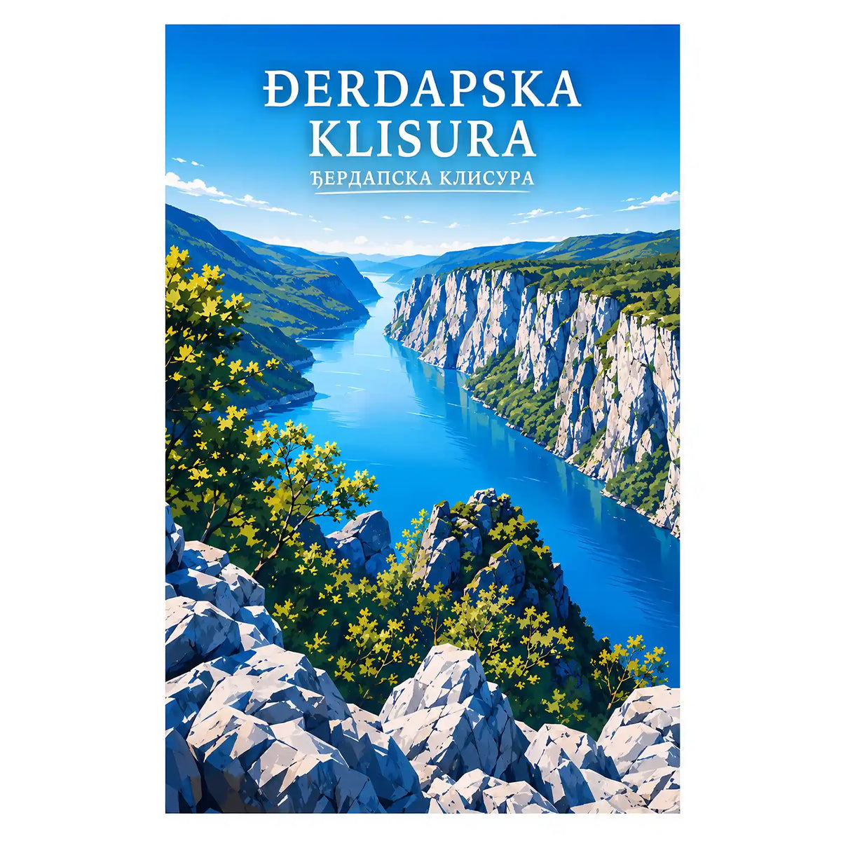 Poster Đerdapska klisura - Gvozdena vrata Dunava
