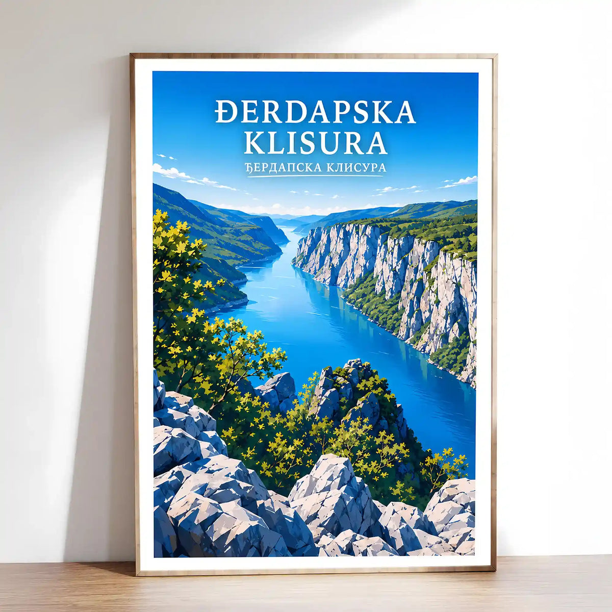 Poster Đerdapska klisura - Gvozdena vrata Dunava