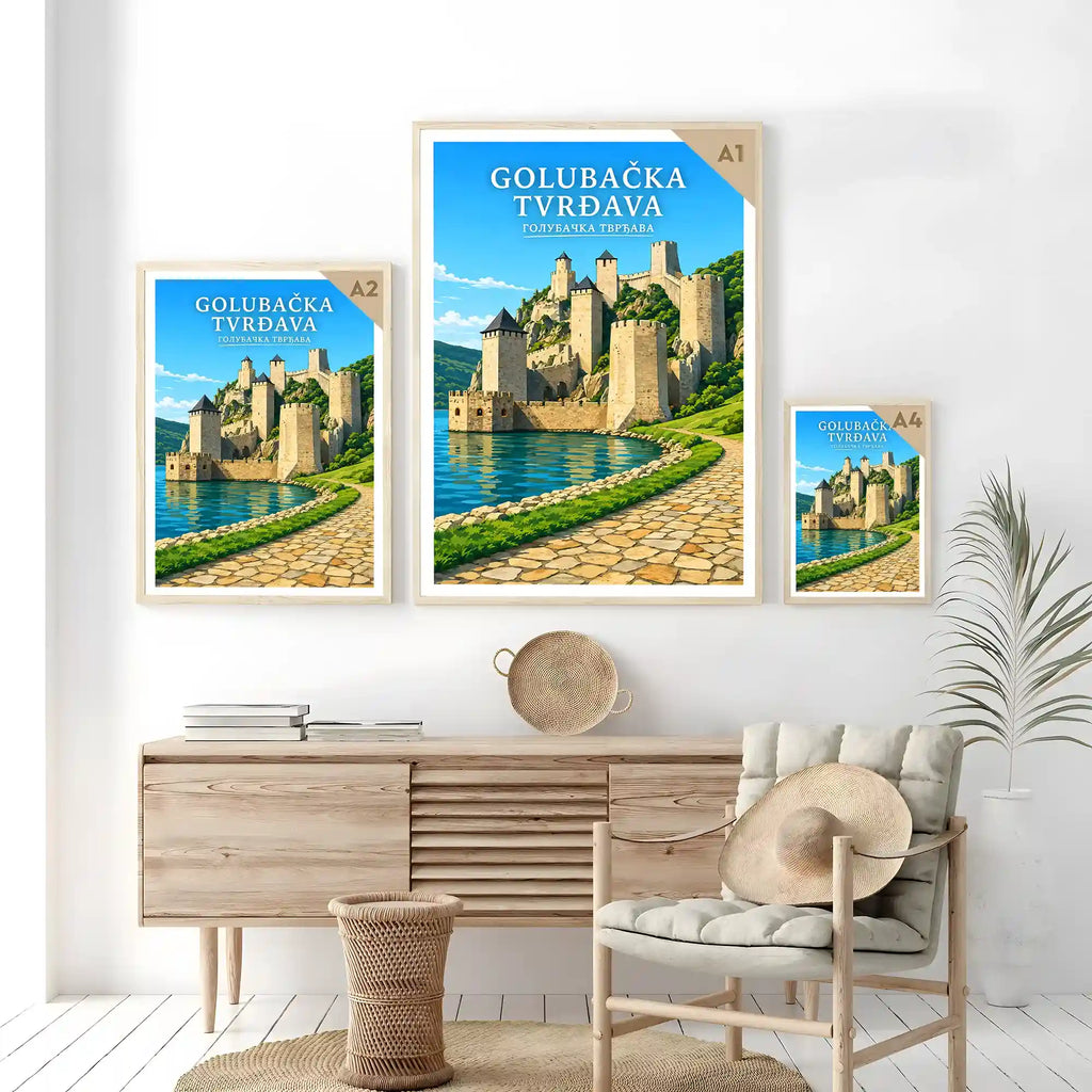 Poster Golubačka tvrđava - kapija Dunava