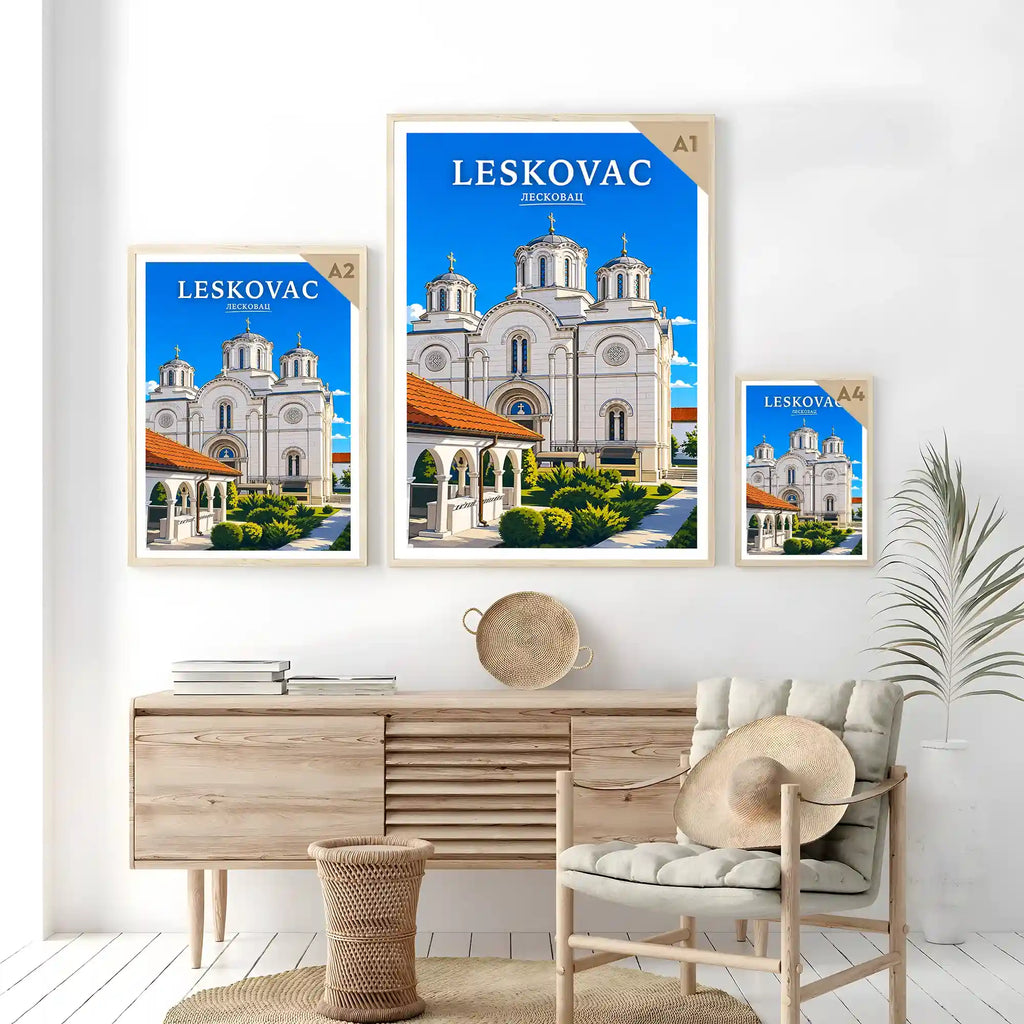 Poster Leskovac - dolina Južne Morave