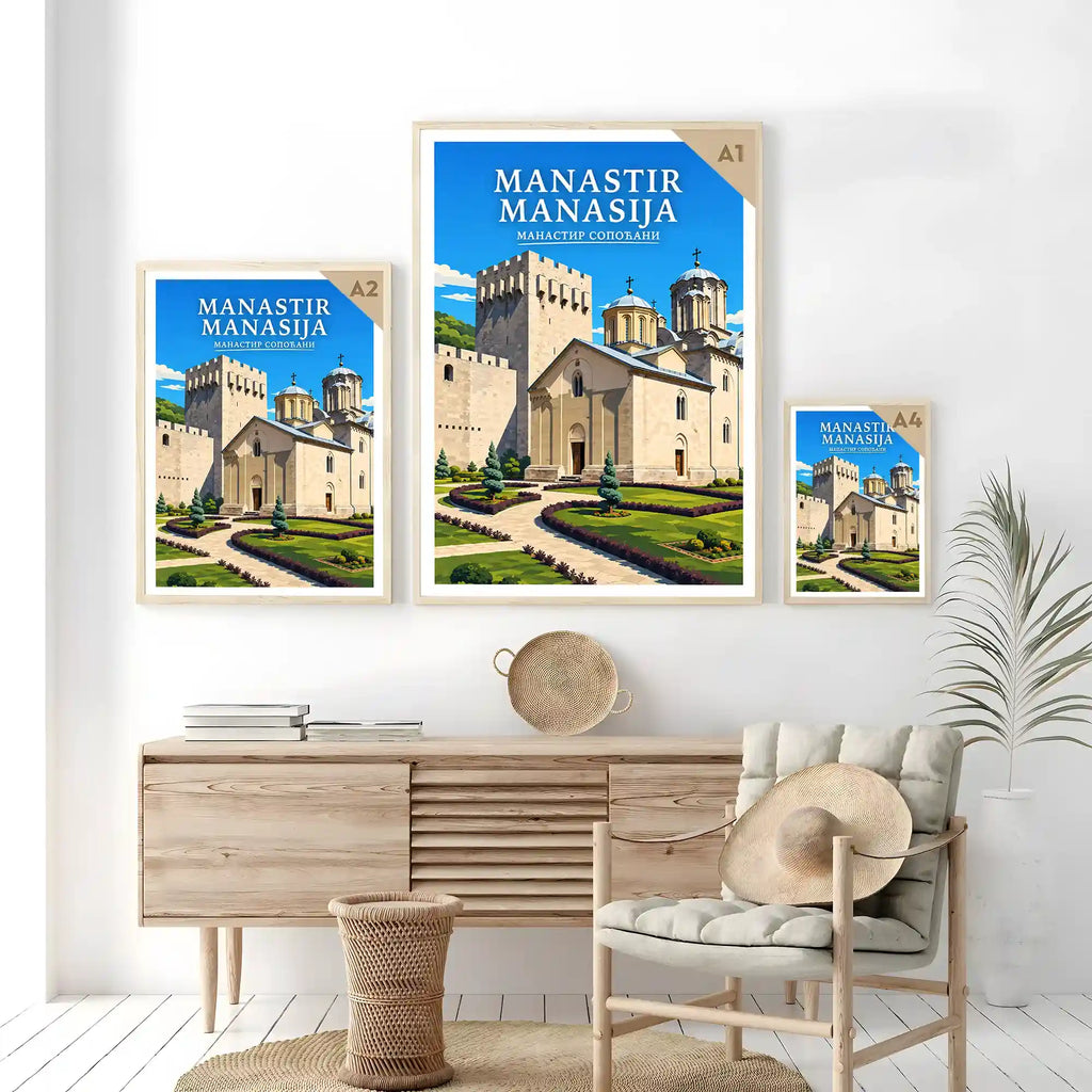 Poster Manastir Manasija - resavska tvrđava