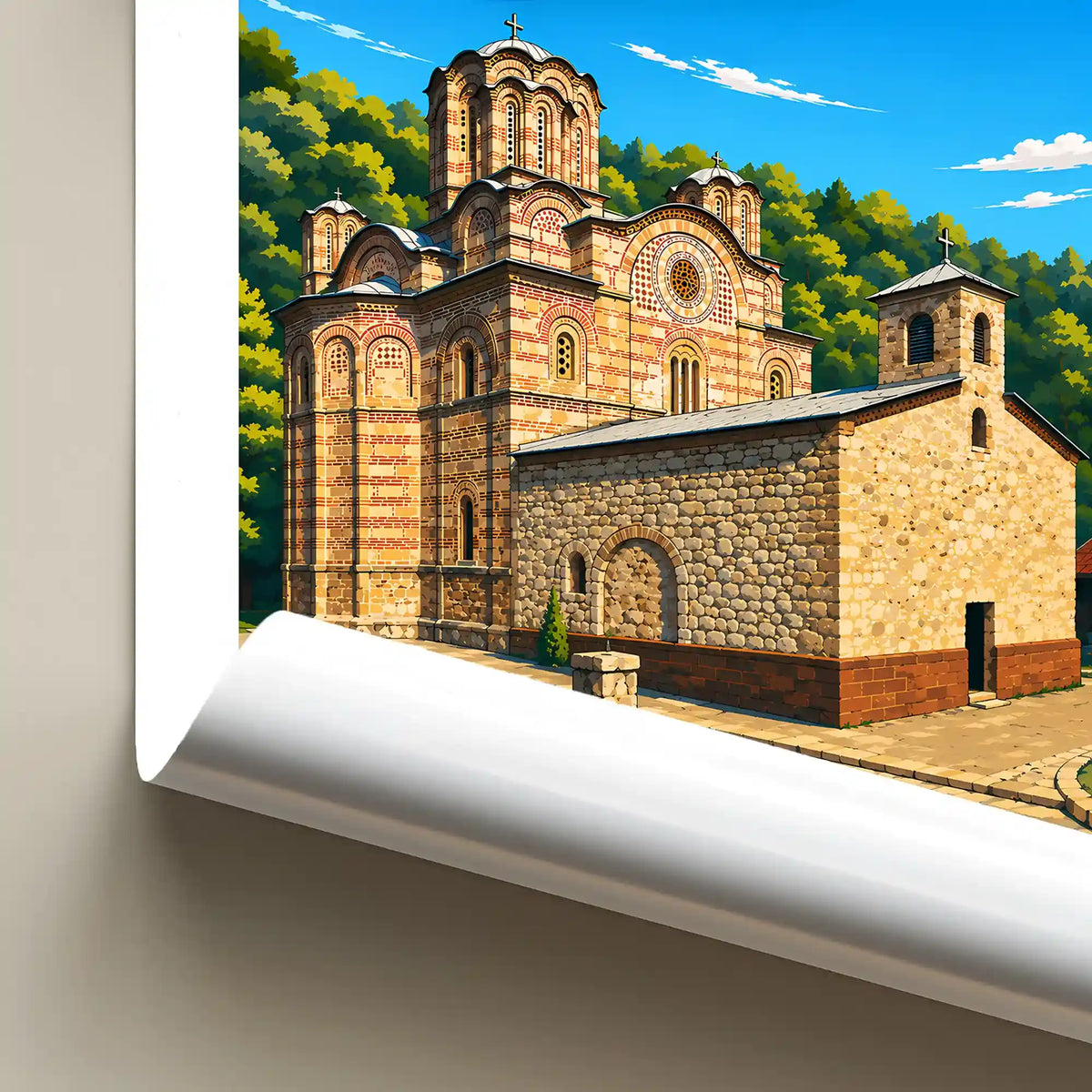 Poster Manastir Ravanica - grobnica kneza Lazara