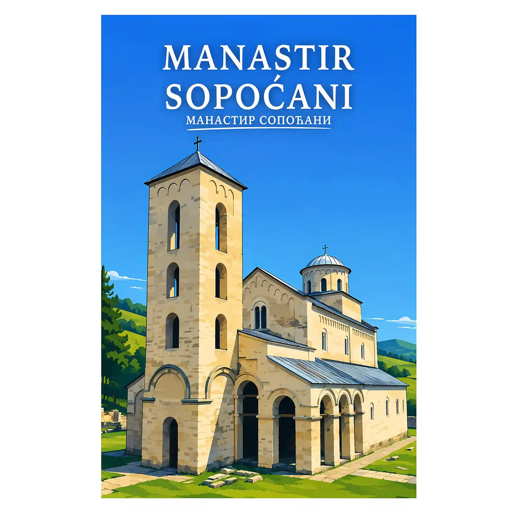 Poster Manastir Sopoćani - srednjovekovne freske
