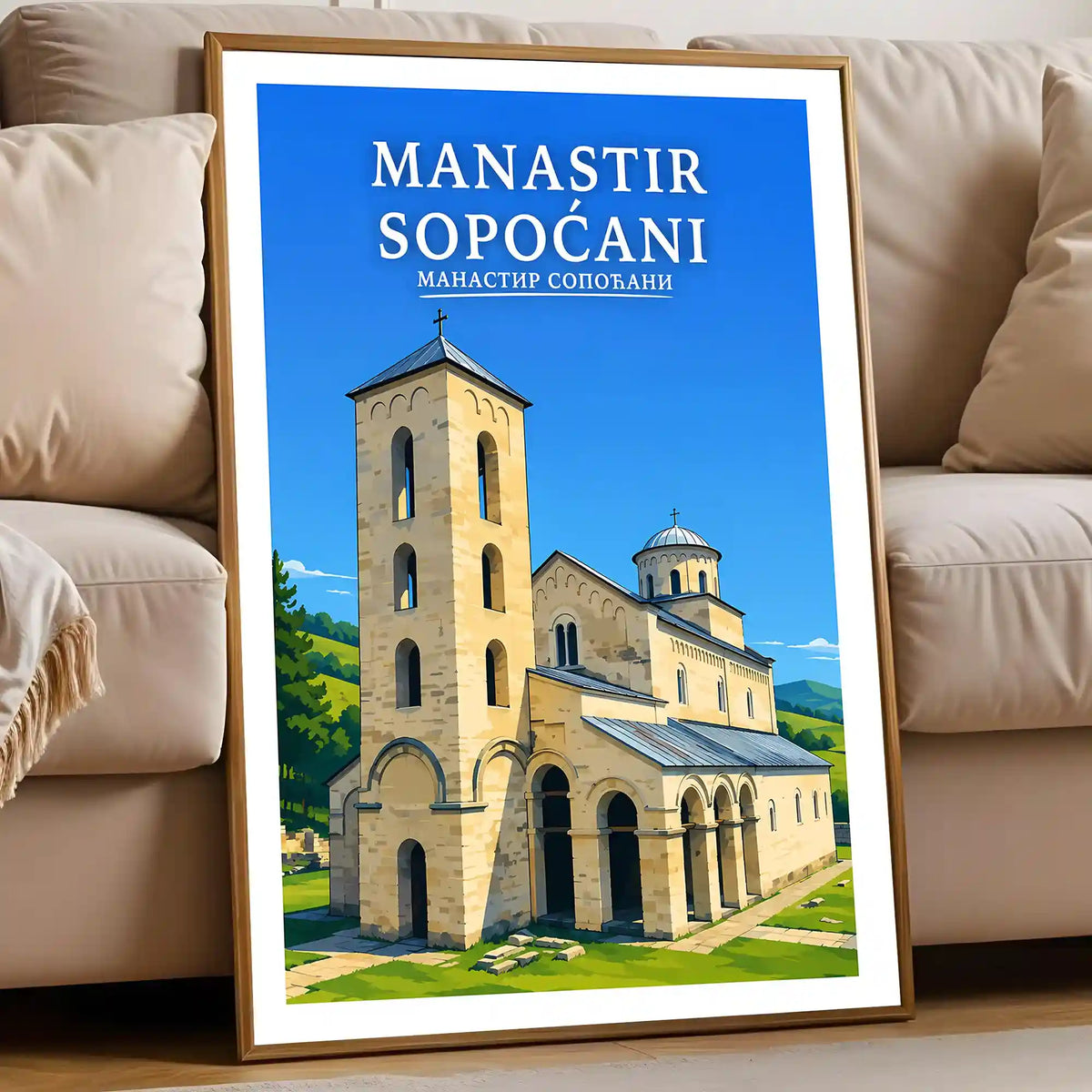 Poster Manastir Sopoćani - srednjovekovne freske