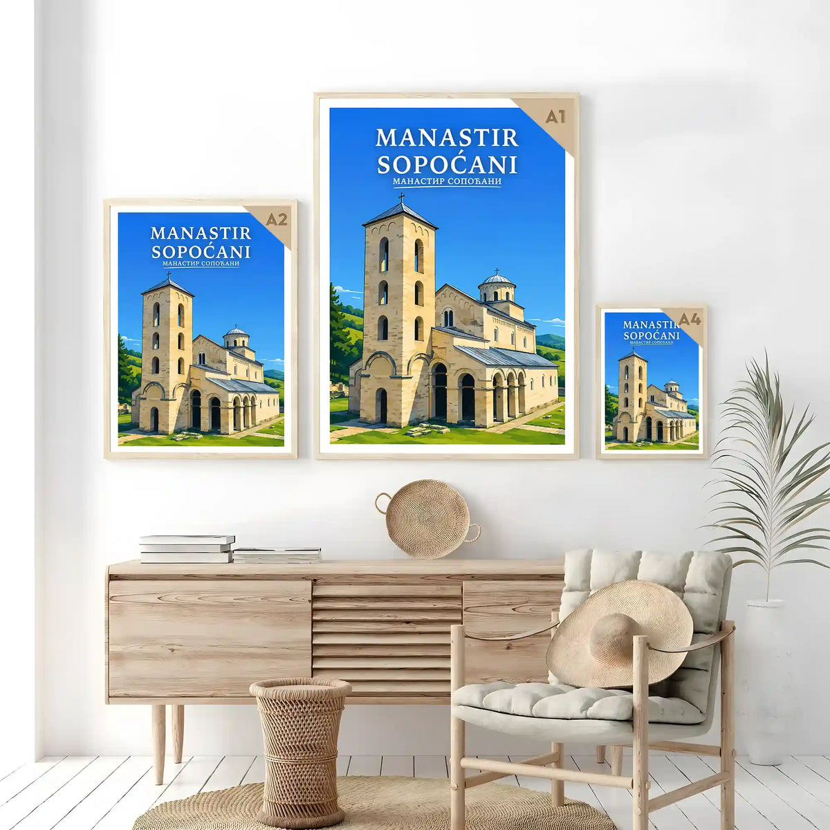 Poster Manastir Sopoćani - srednjovekovne freske