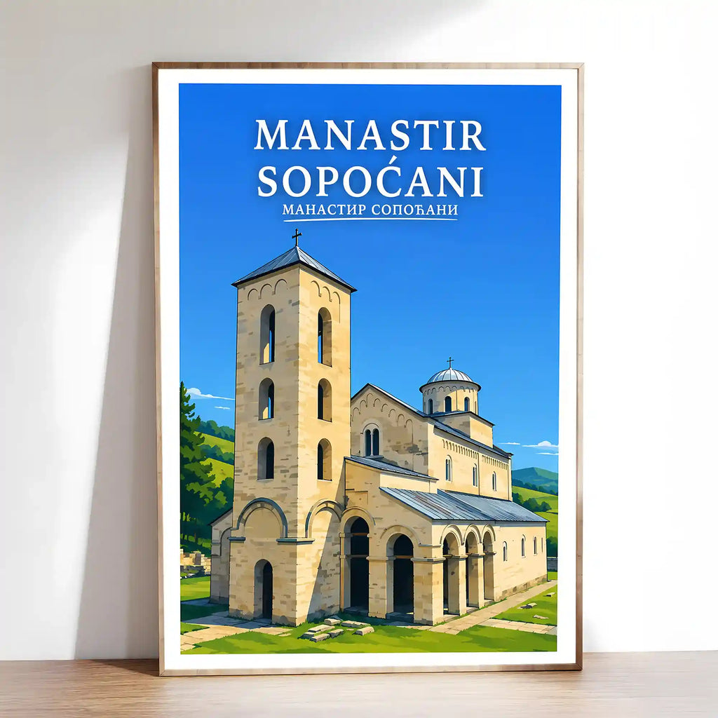 Poster Manastir Sopoćani - srednjovekovne freske