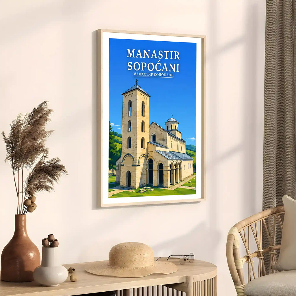 Poster Manastir Sopoćani - srednjovekovne freske
