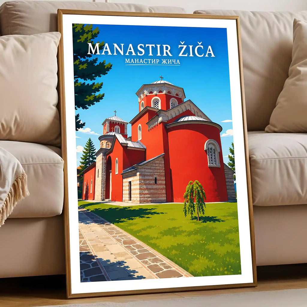 Poster Manastir Žiča - krunidbena crkva kraljeva