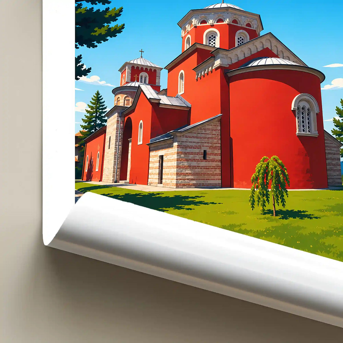 Poster Manastir Žiča - krunidbena crkva kraljeva