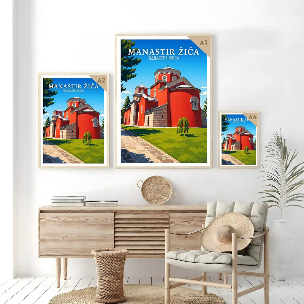 Poster Manastir Žiča - krunidbena crkva kraljeva