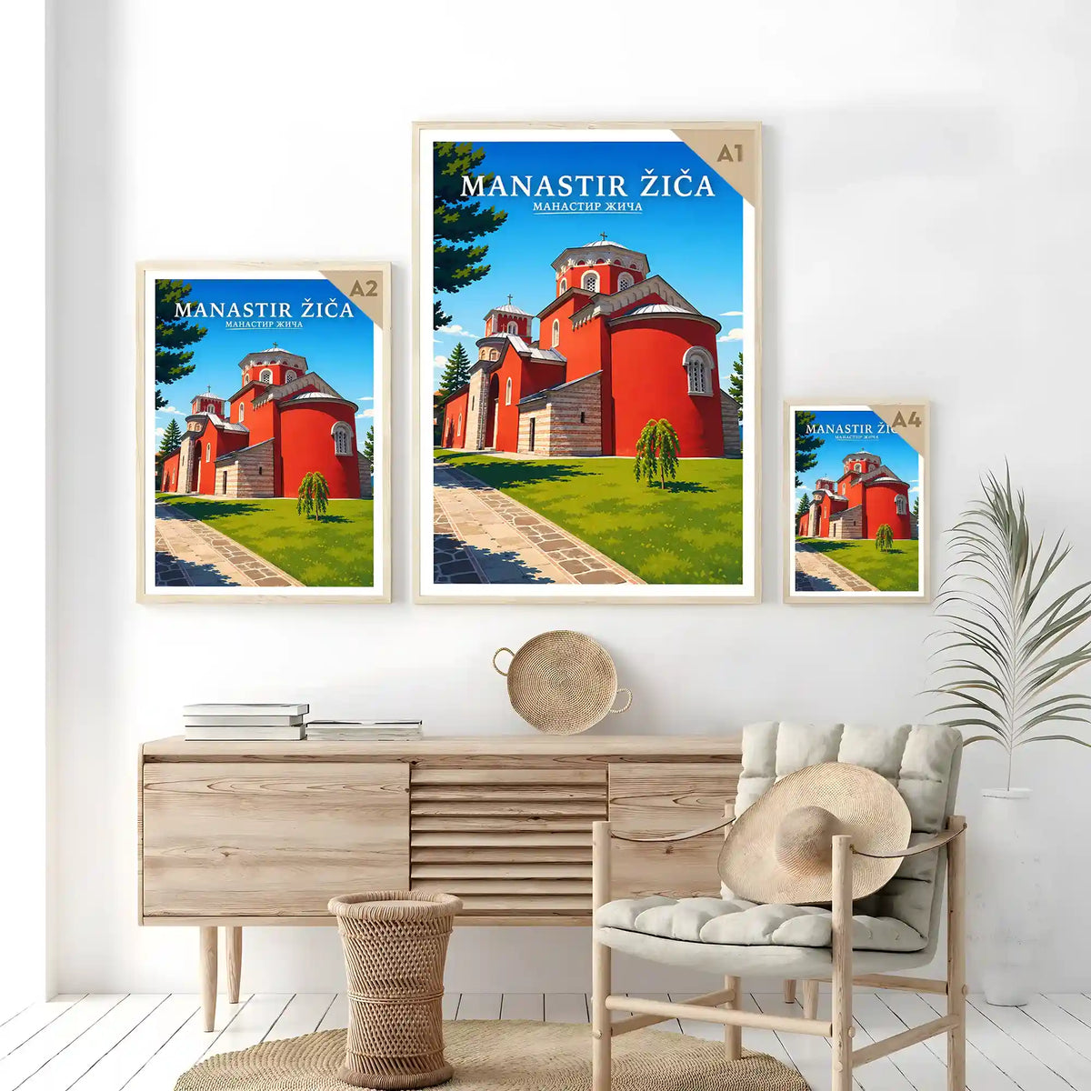 Poster Manastir Žiča - krunidbena crkva kraljeva