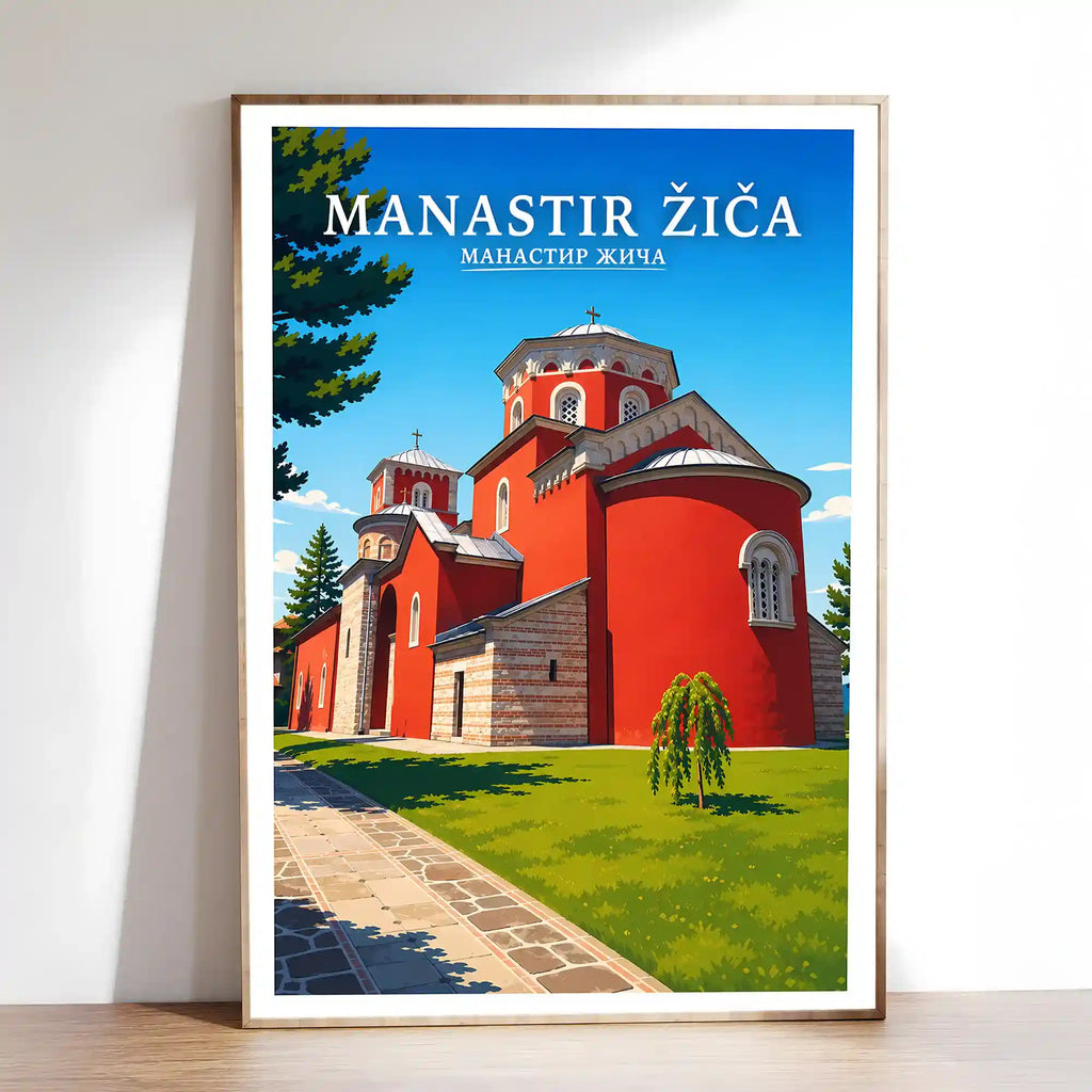 Poster Manastir Žiča - krunidbena crkva kraljeva