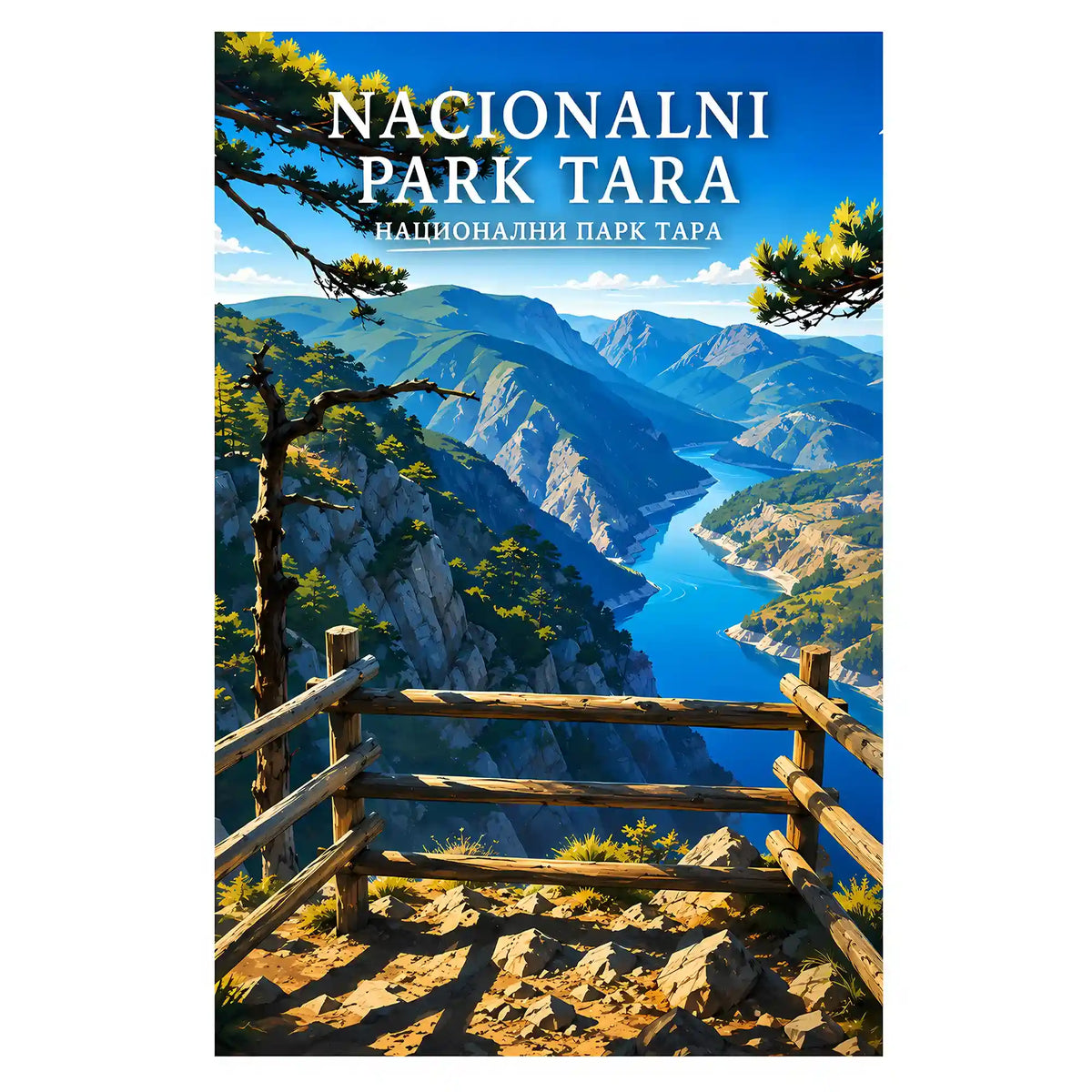 Poster Nacionalni park Tara - kanjon Drine