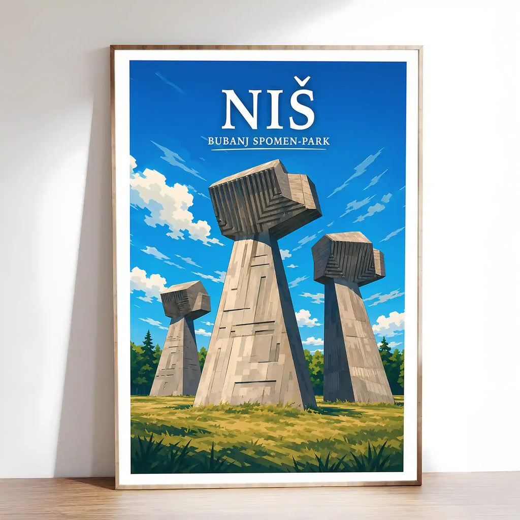 Poster - Niš- Bubanj spomen-park - poster znamenitost Srbija