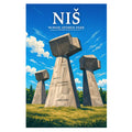Poster - Niš- Bubanj spomen-park - poster znamenitost Srbija