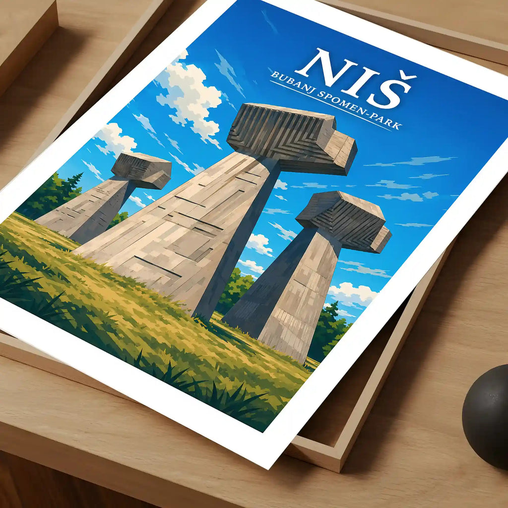 Poster - Niš- Bubanj spomen-park - poster znamenitost Srbija