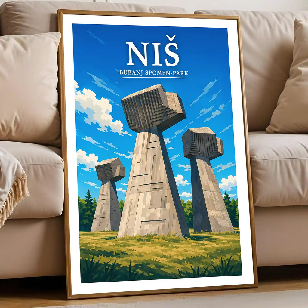 Poster - Niš- Bubanj spomen-park - poster znamenitost Srbija