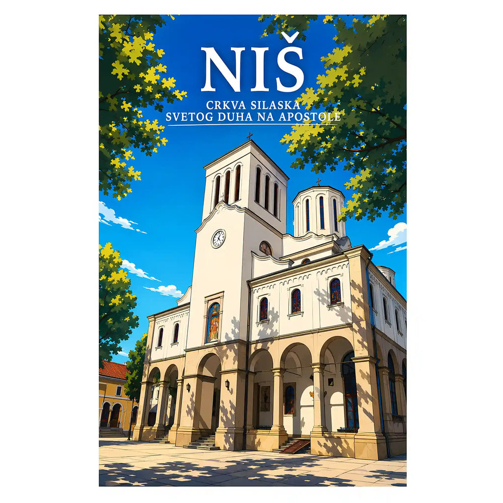 Poster - Niš- Crkva Silaska Svetog Duha na apostole - poster znamenitost Srbija