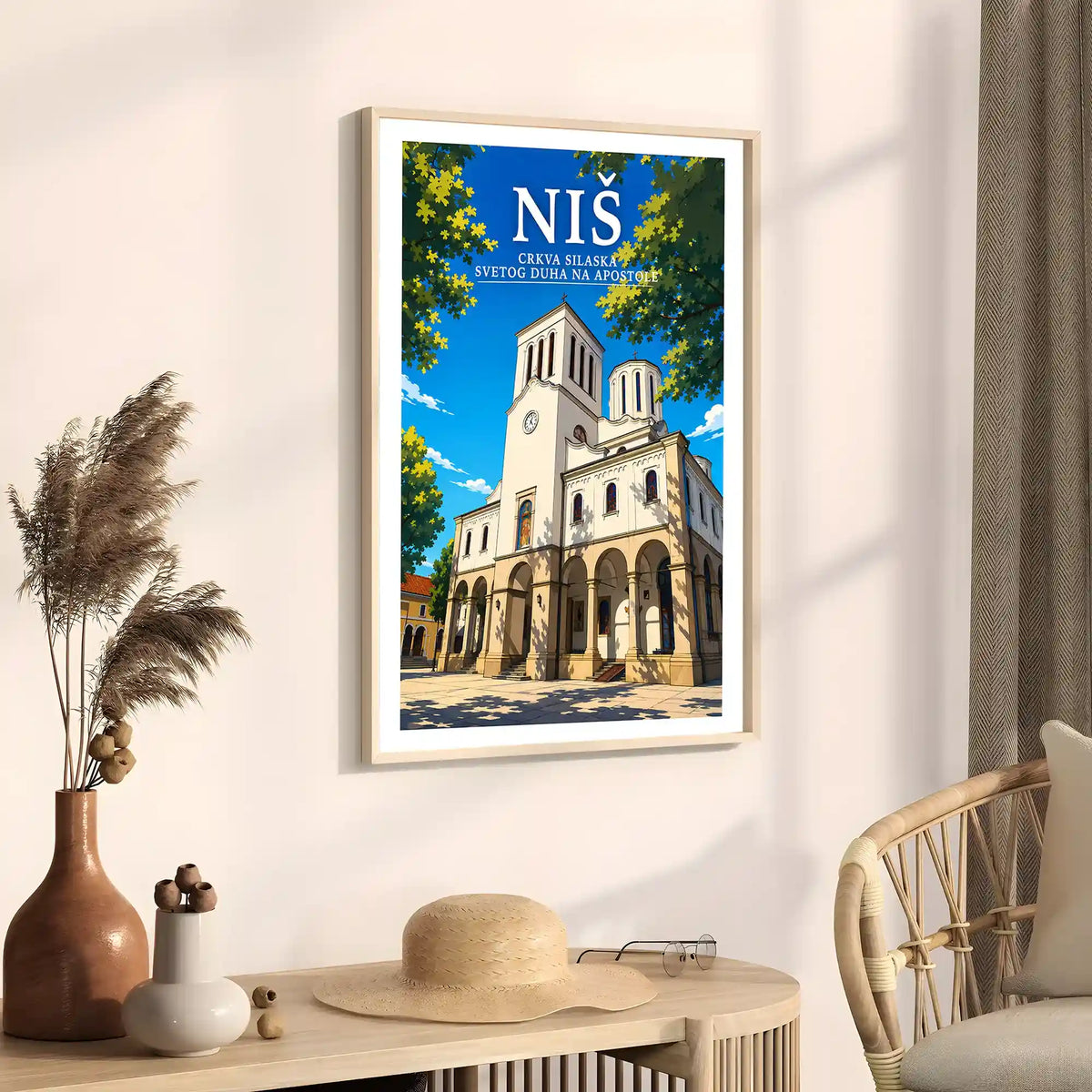 Poster - Niš- Crkva Silaska Svetog Duha na apostole - poster znamenitost Srbija