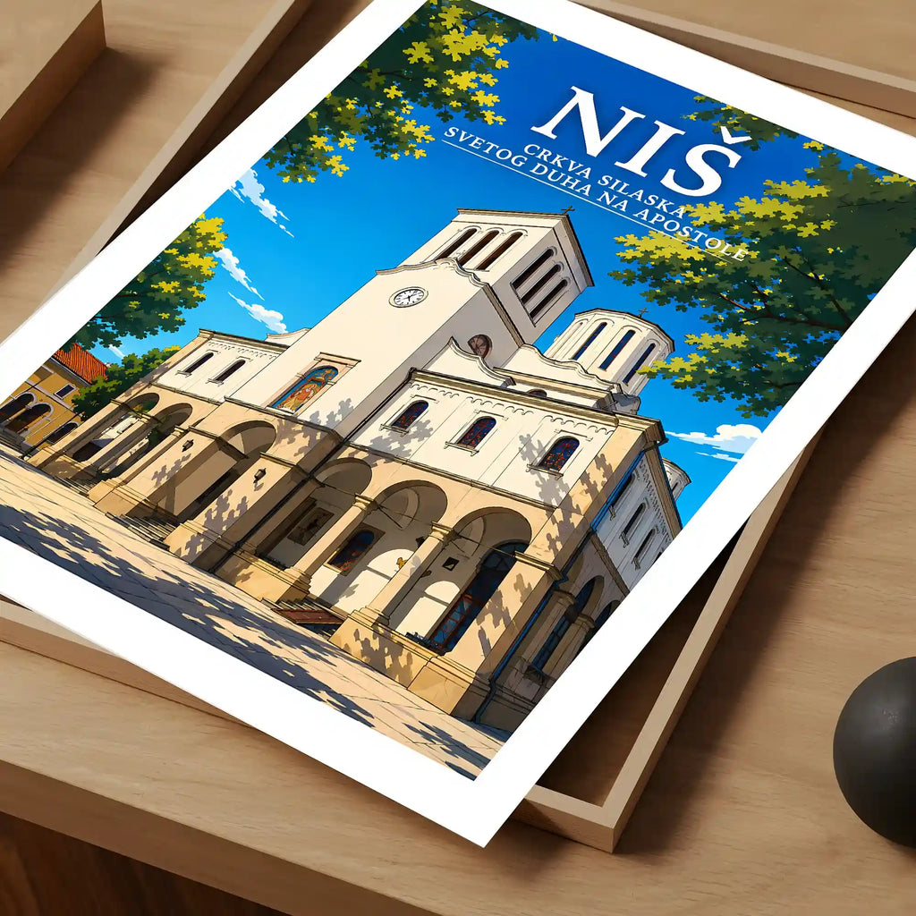 Poster - Niš- Crkva Silaska Svetog Duha na apostole - poster znamenitost Srbija