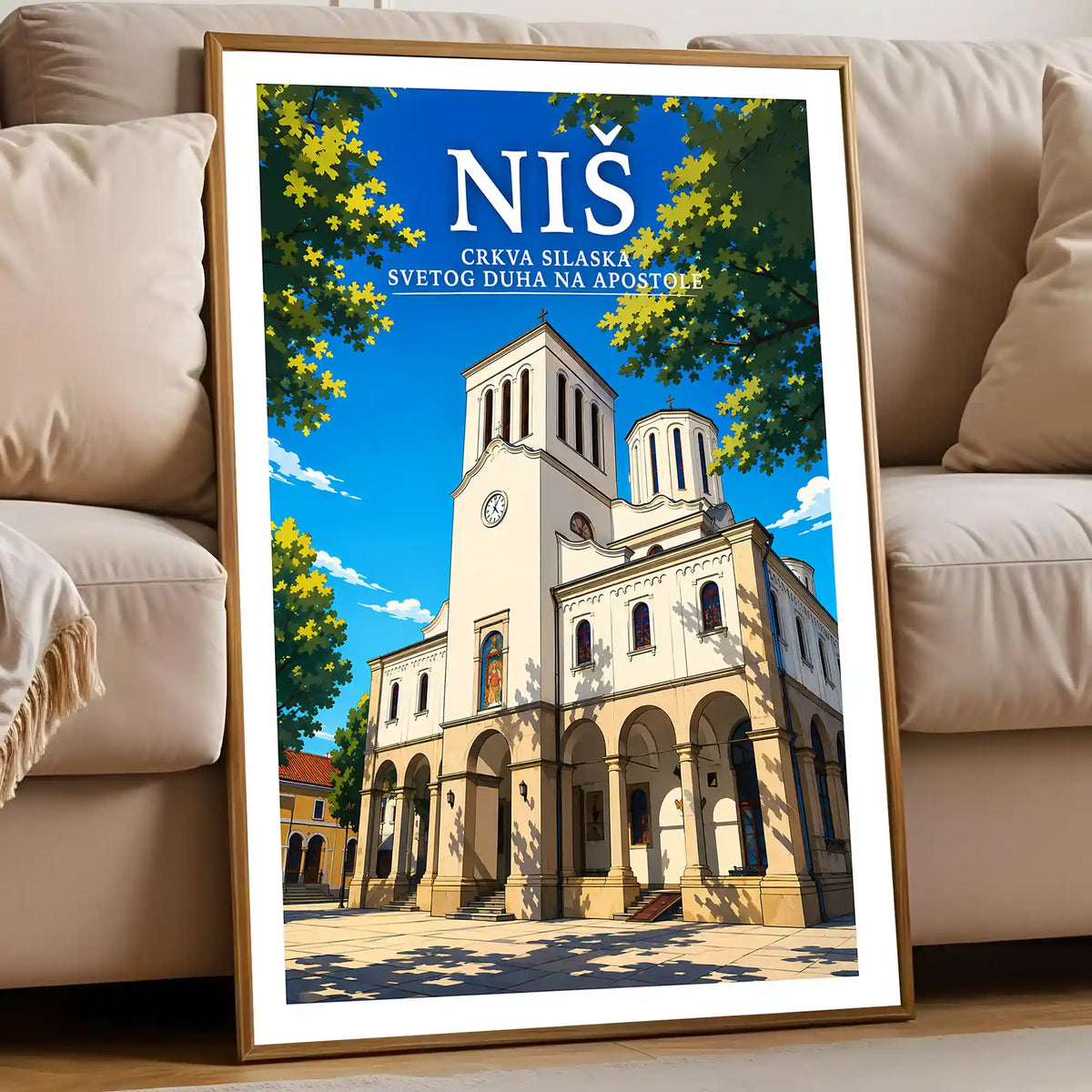 Poster - Niš- Crkva Silaska Svetog Duha na apostole - poster znamenitost Srbija