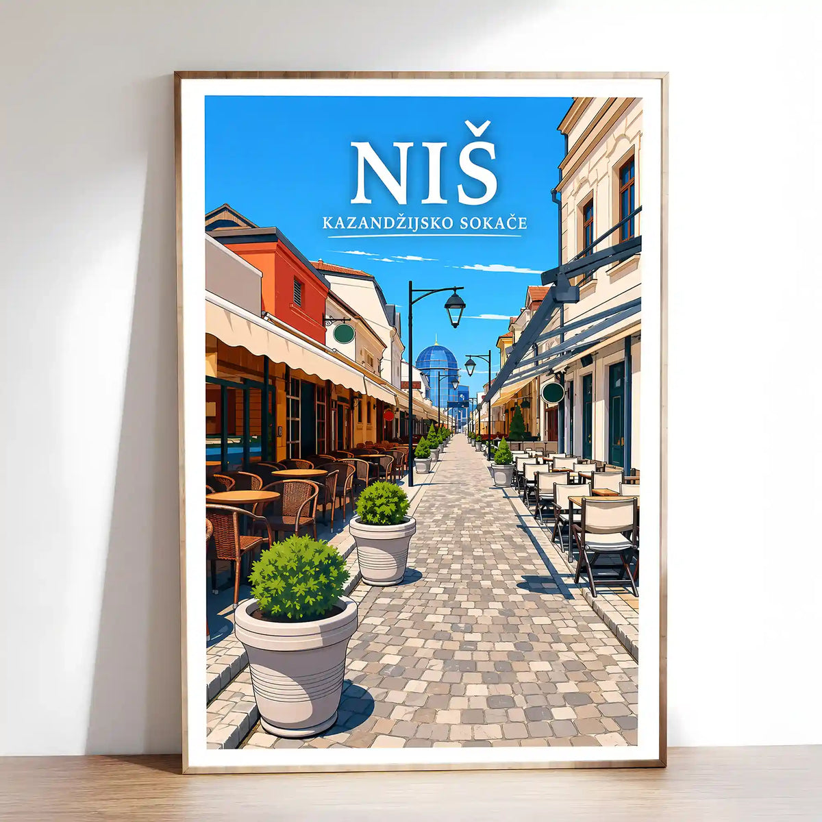Poster - Niš- Kazandžijsko sokače - poster znamenitost Srbija
