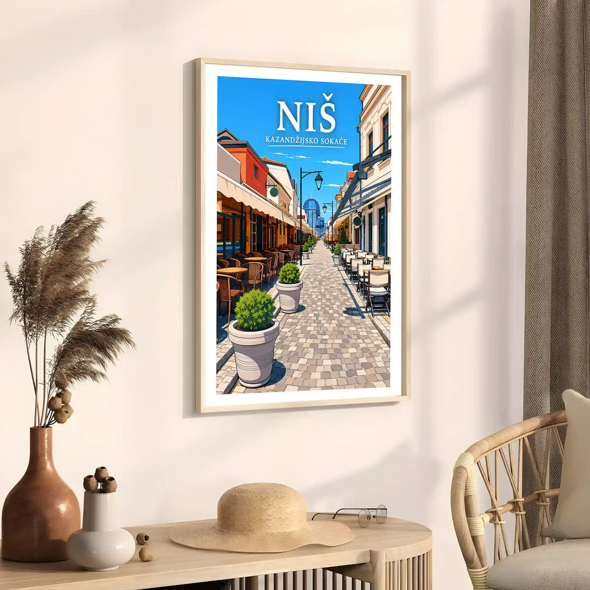 Poster - Niš- Kazandžijsko sokače - poster znamenitost Srbija