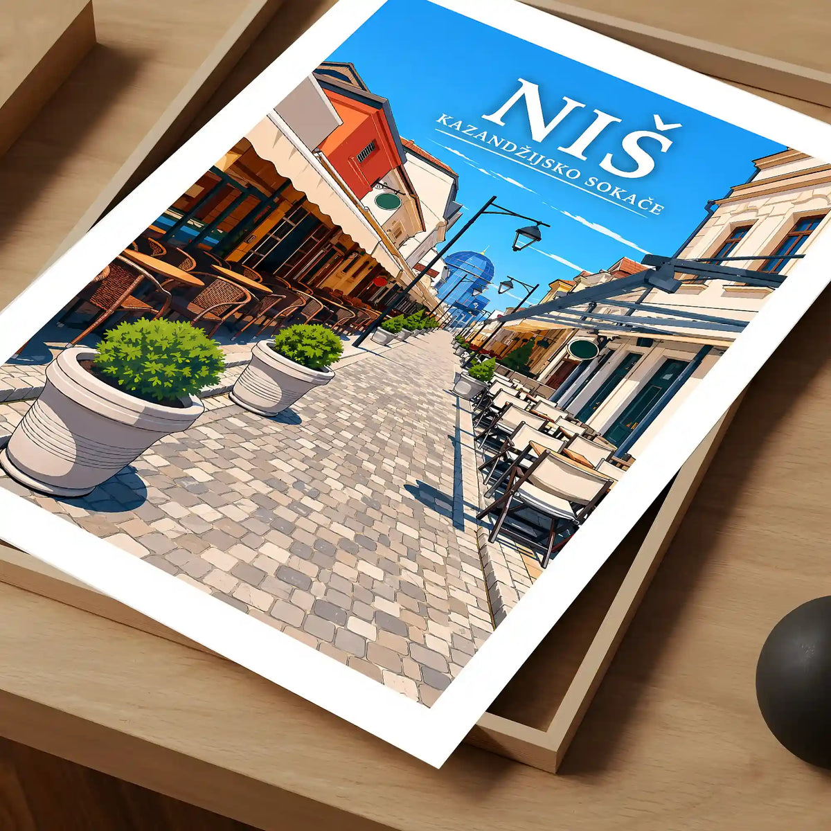 Poster - Niš- Kazandžijsko sokače - poster znamenitost Srbija
