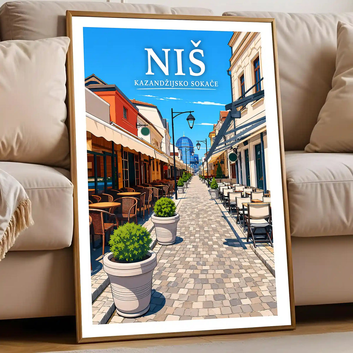 Poster - Niš- Kazandžijsko sokače - poster znamenitost Srbija