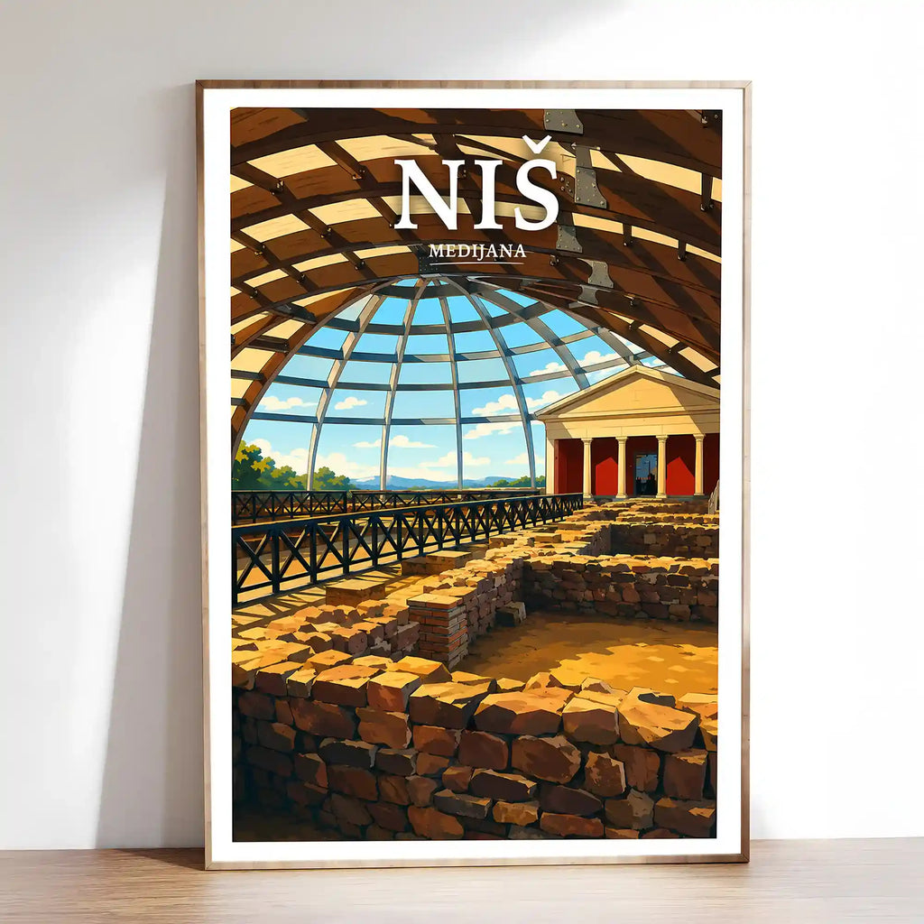 Poster - Niš- Medijana - poster znamenitost Srbija