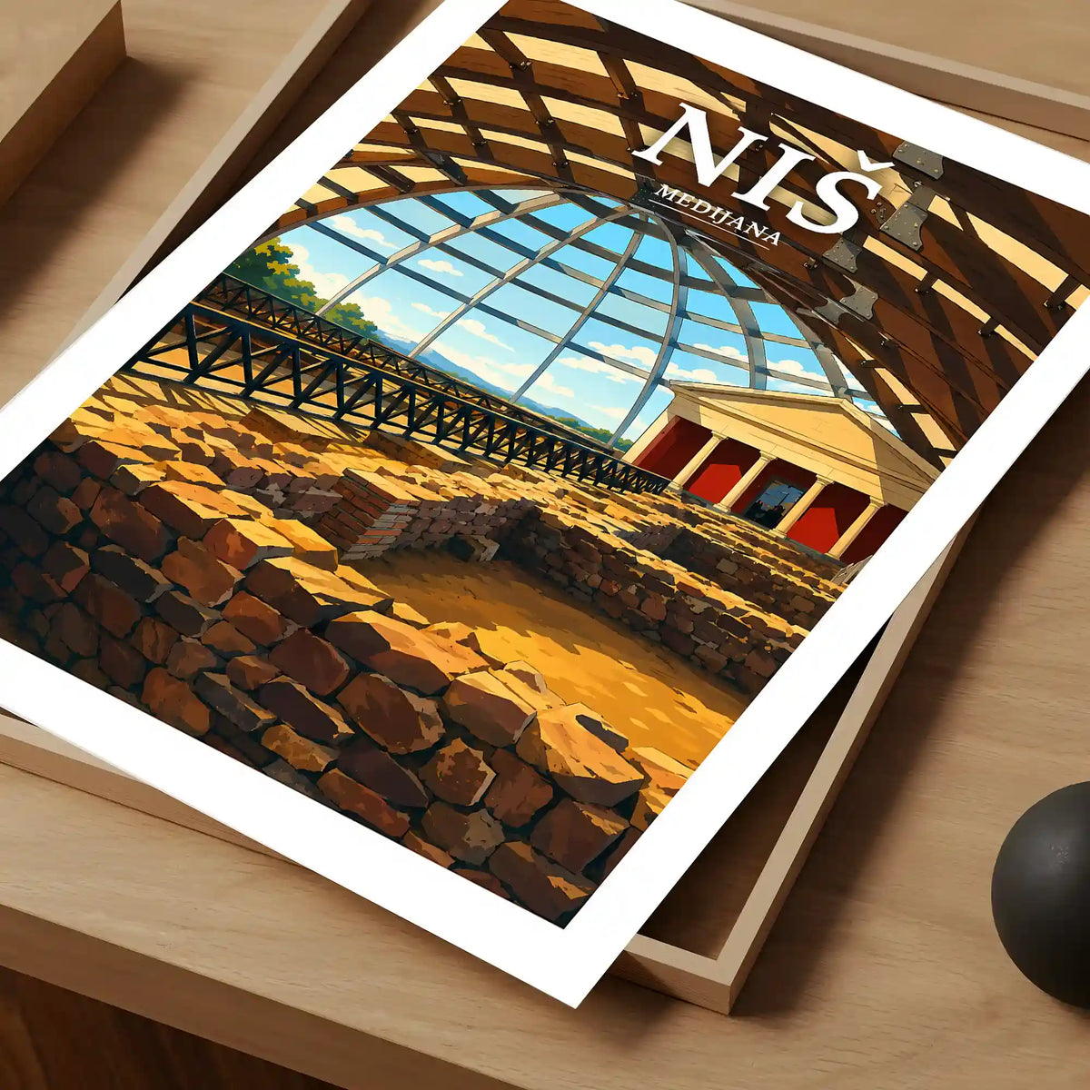 Poster - Niš- Medijana - poster znamenitost Srbija