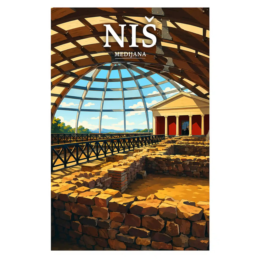 Poster - Niš- Medijana - poster znamenitost Srbija