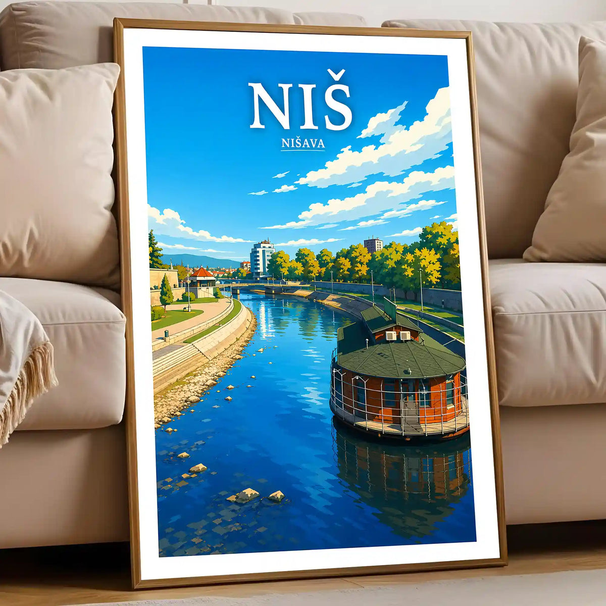Poster - Niš- Nišava - poster znamenitost Srbija