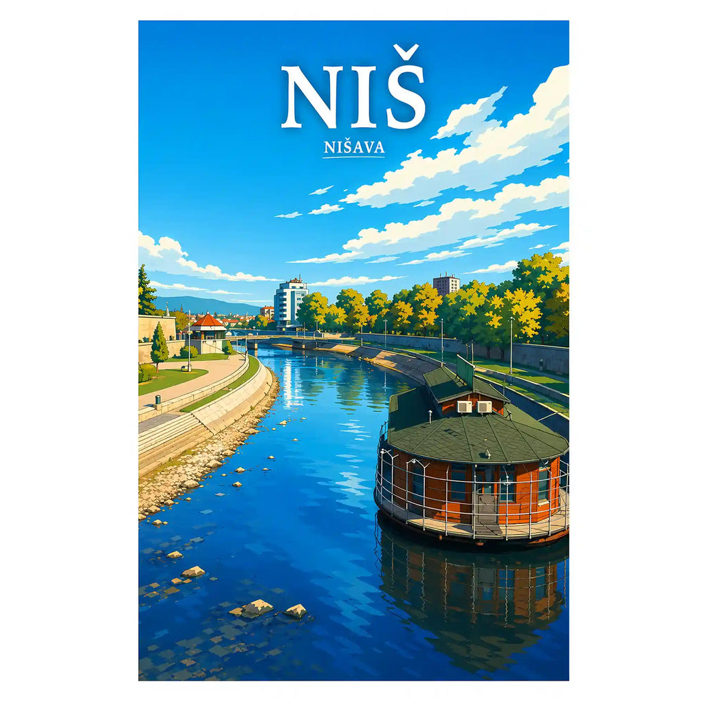 Poster - Niš- Nišava - poster znamenitost Srbija