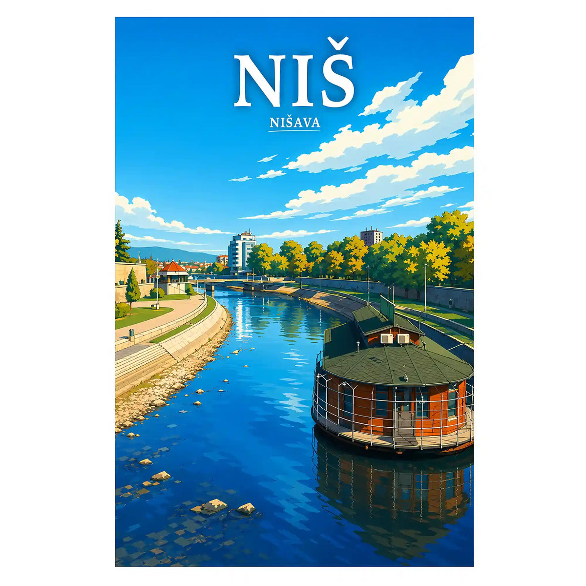 Poster - Niš- Nišava - poster znamenitost Srbija