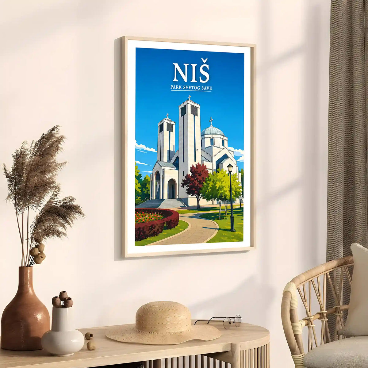 Poster - Niš- Park Svetog Save - poster znamenitost Srbija