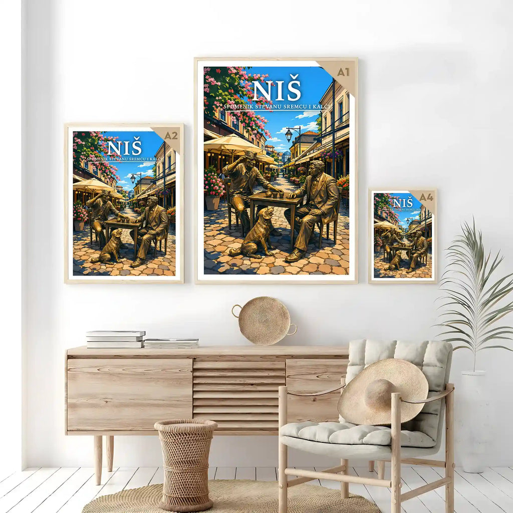 Poster - Niš- Spomenik Stevanu Sremcu i Kalči