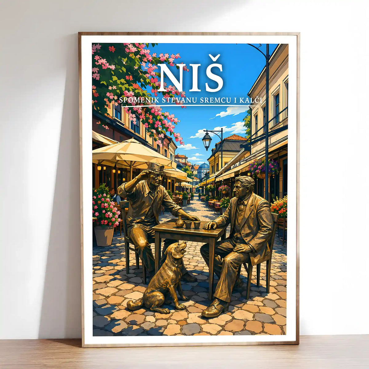 Poster - Niš- Spomenik Stevanu Sremcu i Kalči - poster znamenitost Srbija