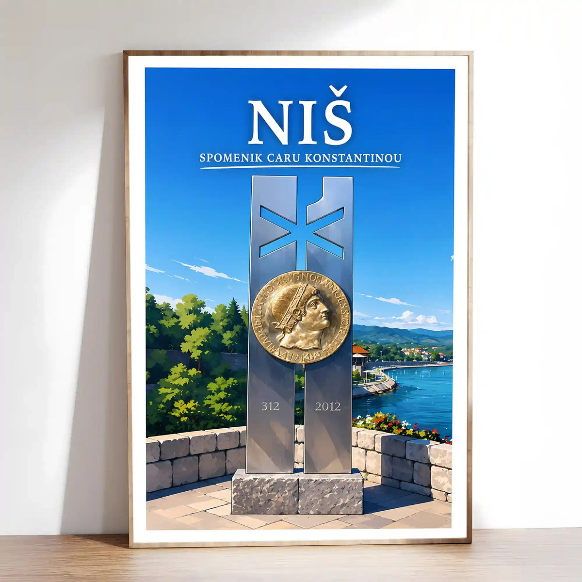 Poster - Niš- Spomenik caru Konstantinou - poster znamenitost Srbija