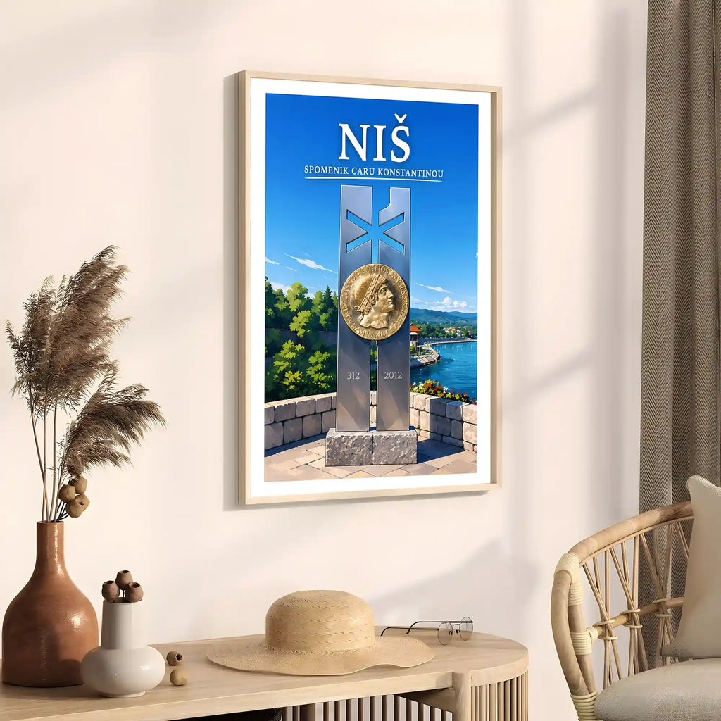 Poster - Niš- Spomenik caru Konstantinou - poster znamenitost Srbija