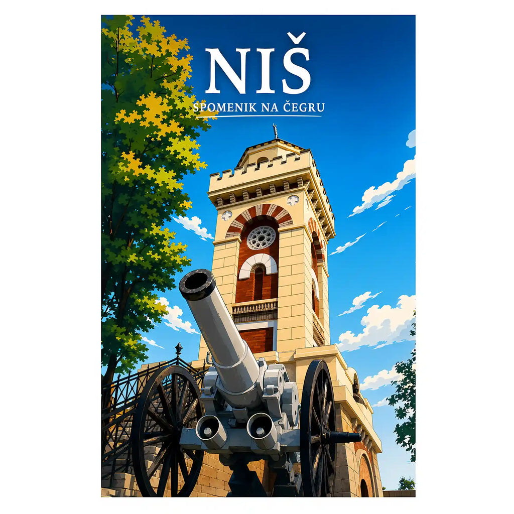 Poster - Niš- Spomenik na Čegru - poster znamenitost Srbija