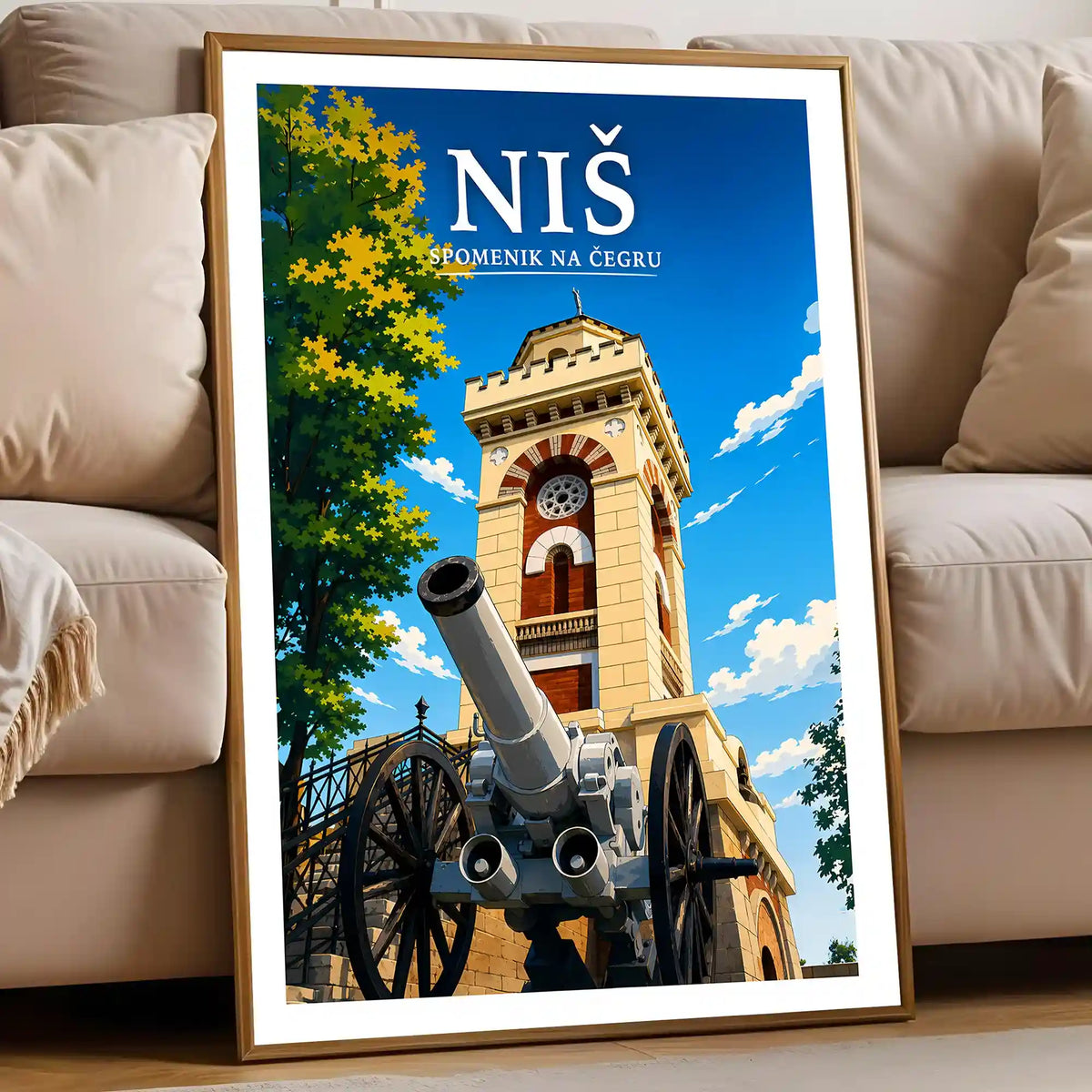 Poster - Niš- Spomenik na Čegru - poster znamenitost Srbija