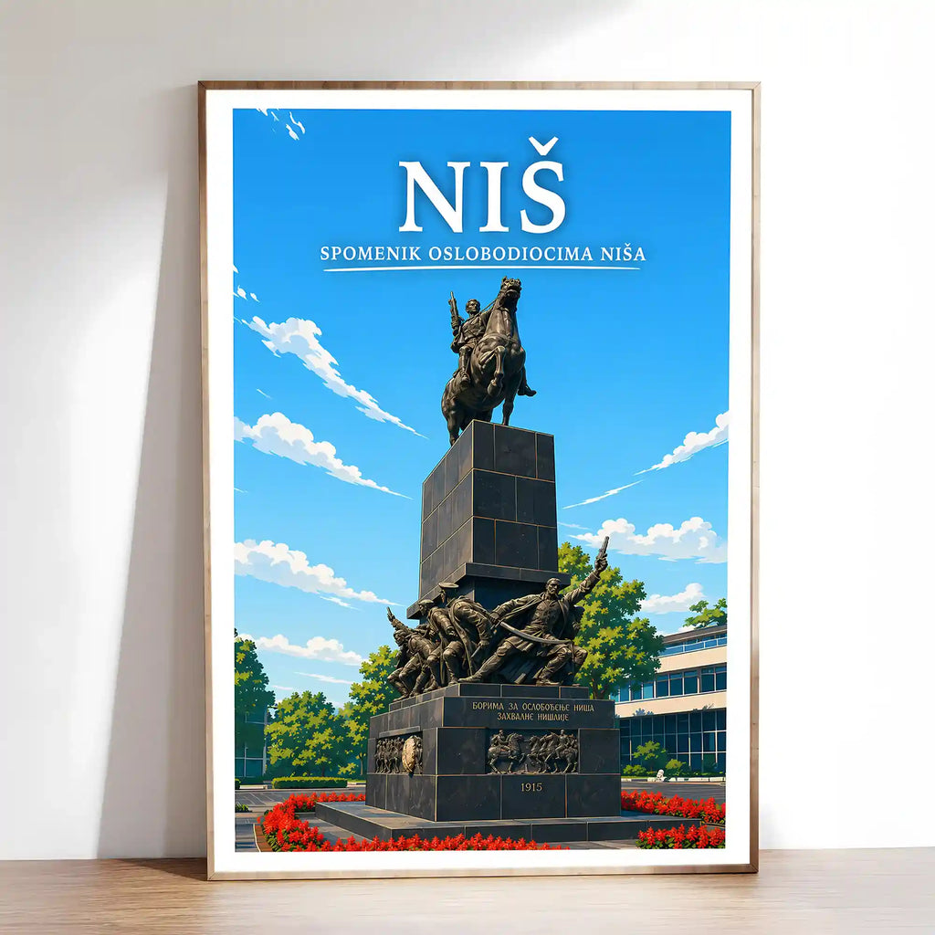 Poster - Niš- Spomenik oslobodiocima Niša - poster znamenitost Srbija
